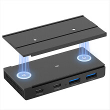 Magnetyczny koncentrator USB-C, 4-portowy rozdzielacz USB 3.2 Gen2 do przesyłania danych
