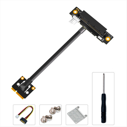 Kabel adaptera Mini PCIe do PCI-E 4X 270 stopni do przedłużacza 2