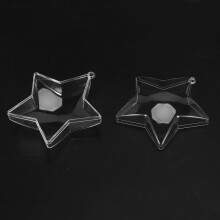 10 zestawów 80 mm DIY wypełnianych kulek z przezroczystego plastiku