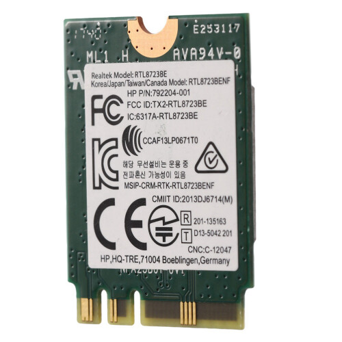 dla karty Realtek RTL8723BE 802.11N WiFi Bluetooth 4.0 NGFF 2