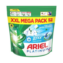 Ariel Platinum Pods Cool Cotton 52 Washes