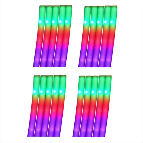 LED Glow Sticks Πολύχρωμα RGB Glow Sticks Αφρός Σωλήνες Cheer