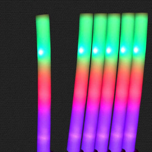 LED Glow Sticks Πολύχρωμα RGB Glow Sticks Αφρός Σωλήνες Cheer 1