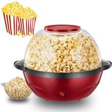 850W Popcorn Maker Household Electric Popcorn Machine, Removable Lid, Anti-Scald Handle, Portable, Easy To Clean