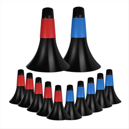 12 cones de treinamento esportivo de 9 polegadas, cones marcadores para crianças mistos