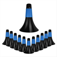 12 stuks sporttrainingskegels 9 inch markeerkegels voor kinderen blauw