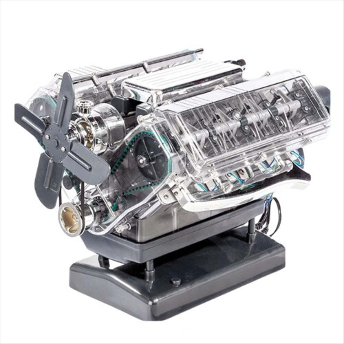 Mini V8 Engine Model Internal Combustion Model Kit 1