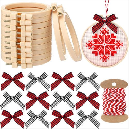 25 stk. julebroderikit DIY julepyntkit