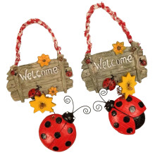 2St Resin Lieveheersbeestje & Deurhanger Voor Huisdecoratie