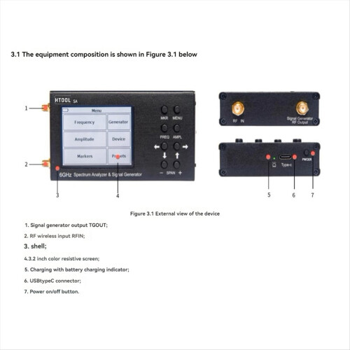 -SA 6G Handheld Digital Spectrum Analyzer Signalgenerator 1