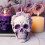 Καλούπι κεριού Rose Skull DIY για κέικ σοκολάτας Halloween Καλούπι διακόσμησης C 7