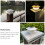 2 Unidades Poste Solar Decorativa Para Patio 11