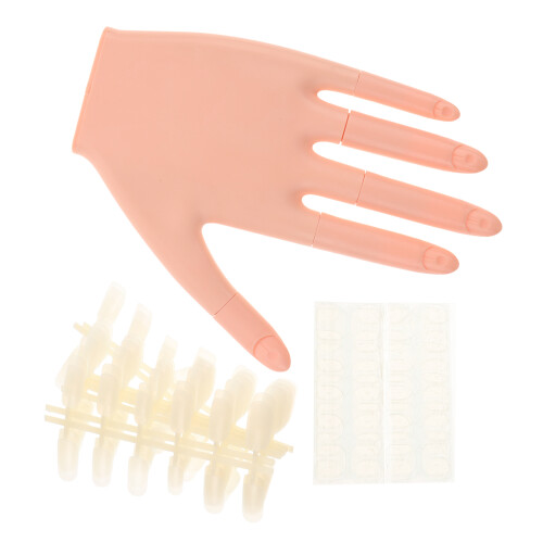 Ensemble De Main De Pratique Pour Ongles Acryliques Flexible