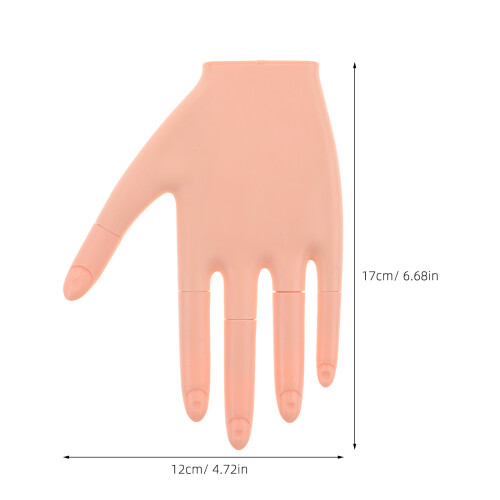 Ensemble De Main De Pratique Pour Ongles Acryliques Flexible 1