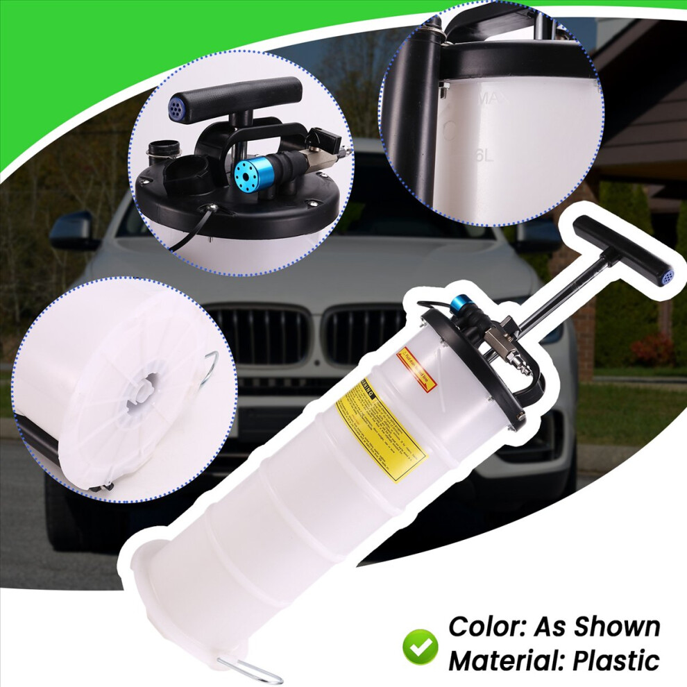 6.5L Pneumatic Fluid Extractor Pump Oil Changer Vacuum Fluid Tool 4711841463225