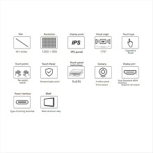 10.1 Inch LCD Display Touch Screen with 5MP Front Camera EU Plug