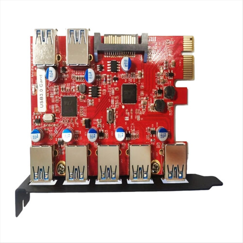 PCI-E til Type-C (2), Type-A (5) USB 3.0 PCI Express-udvidelseskort 1