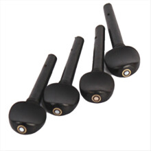 Cravelhas de ébano para violino com olho de peixe Afinadores para violino Acessórios para violino 1/8
