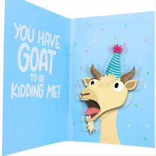Screamings Goat Geburtstagskarte - Lustige Geburtstagskarte