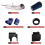 Kit de entrada de ar de 4 polegadas e proteção térmica para / V8 Azul 5