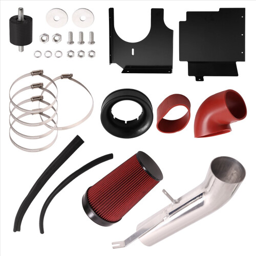 Kit de entrada de ar de 4 polegadas e proteção térmica para / V8 vermelho 2