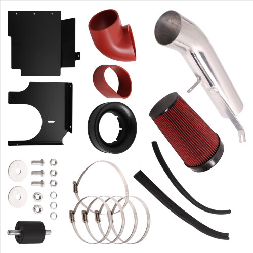 Kit de entrada de ar de 4 polegadas e proteção térmica para / V8 vermelho 1