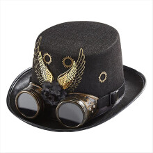Steampunk flosshatt Vintage vinge og utstyrshatt
