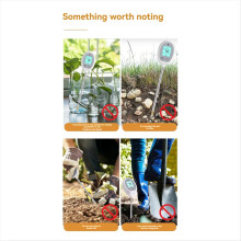 5 v 1 merač vlhkosti/pH/svetla pôdy, digitálny monitor, biely