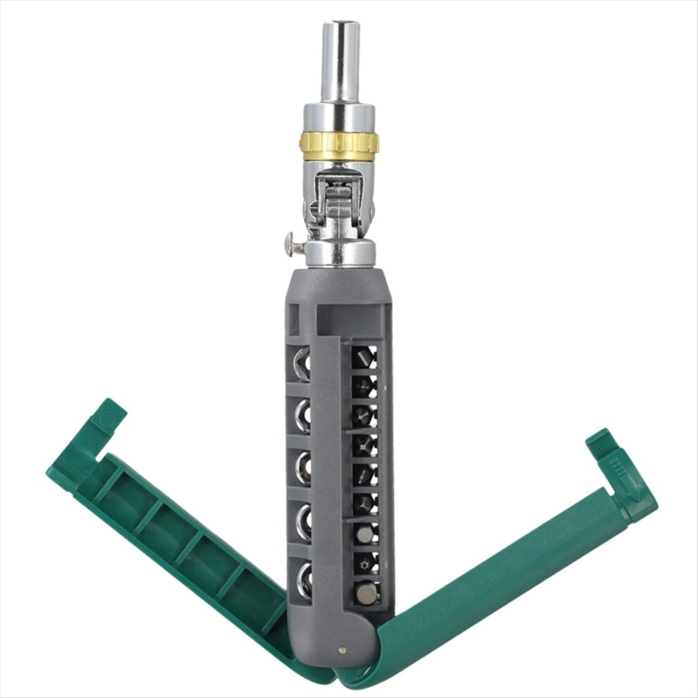 Multifunction Hand Tool Spiral Ratchet Screwdriver With Tip Kit,A 4711841458153