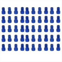Adaptateur de valve de vélo en alliage d'aluminium, accessoires de vélo bleus