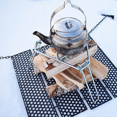 Udendørs bålgrillstativ Campingstativ med foldbare ben 1