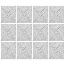 12 panouri acustice, panouri din spumă fonoabsorbante 12x12x0,4 in, gri