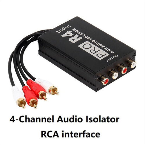 4-kanaals audio-isolator Audio-ruisisolator 1