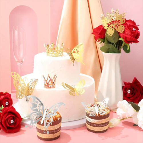 166 Pcs Crown Decor for Flower Bouquet Multicolor 2