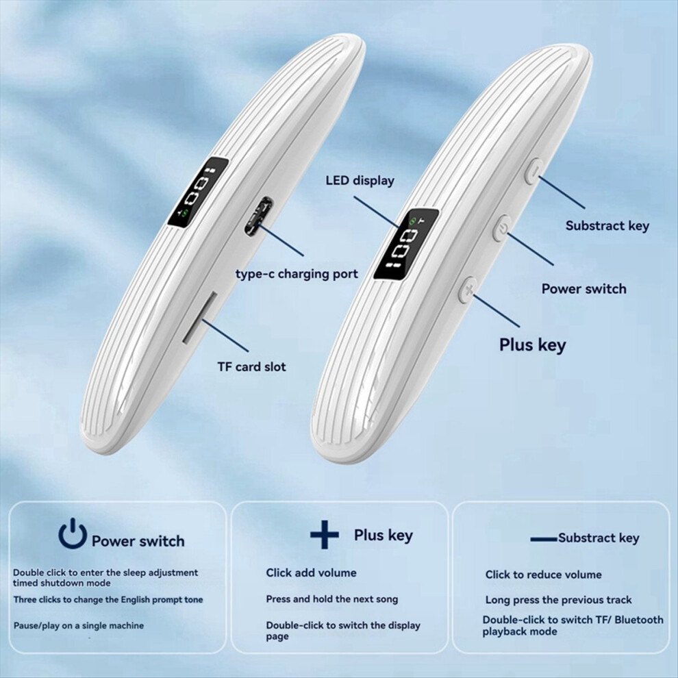 Bone Conduction Bluetooth Speaker Wireless Sleep Aid Soundbar 4714188491791