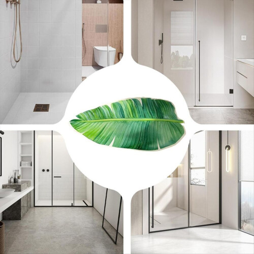 Πατάκια μπάνιου για χαλί πόρτας μπάνιου Green Leave Diatom Bath Pad B 1