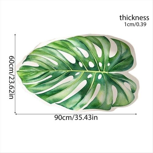 Πατάκια μπάνιου για χαλί πόρτας μπάνιου Green Leave Diatom Bath Pat A 2