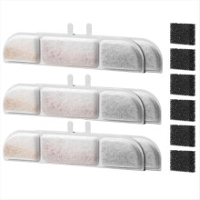 Filtre de schimb pentru filtru de fântână de apă pentru animale de companie de 84 oz/2,5 l, 6 bucăți
