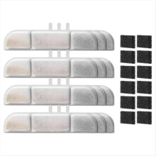 Filtre de schimb pentru filtru de fântână de apă pentru animale de companie de 84 oz/2,5 l, 12 bucăți