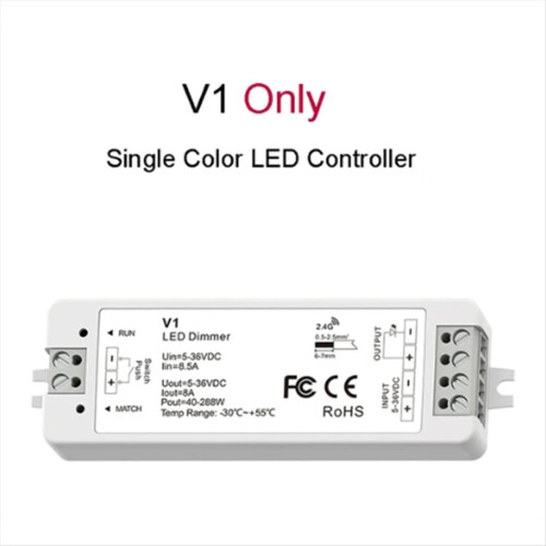 Mini Style LED Dimmer KIT Εσωτερικός φωτισμός 12V 24V 1CH 1