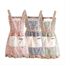 3-teilige Schürzen für Damen mit Taschen, Küchen- und Kochschürzen