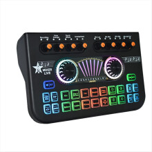 X3 Live Voice Mixer Lydgrensesnittkonsoll Live lydkort svart