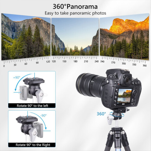 Mini Reverse Ball Head 360 Degree Rotating Camera tripod head 2