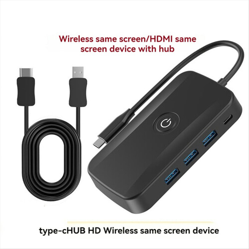 Ασύρματη συσκευή εκτόξευσης οθόνης USB 3.0 για τηλέφωνο, υπολογιστή, PD100W 2