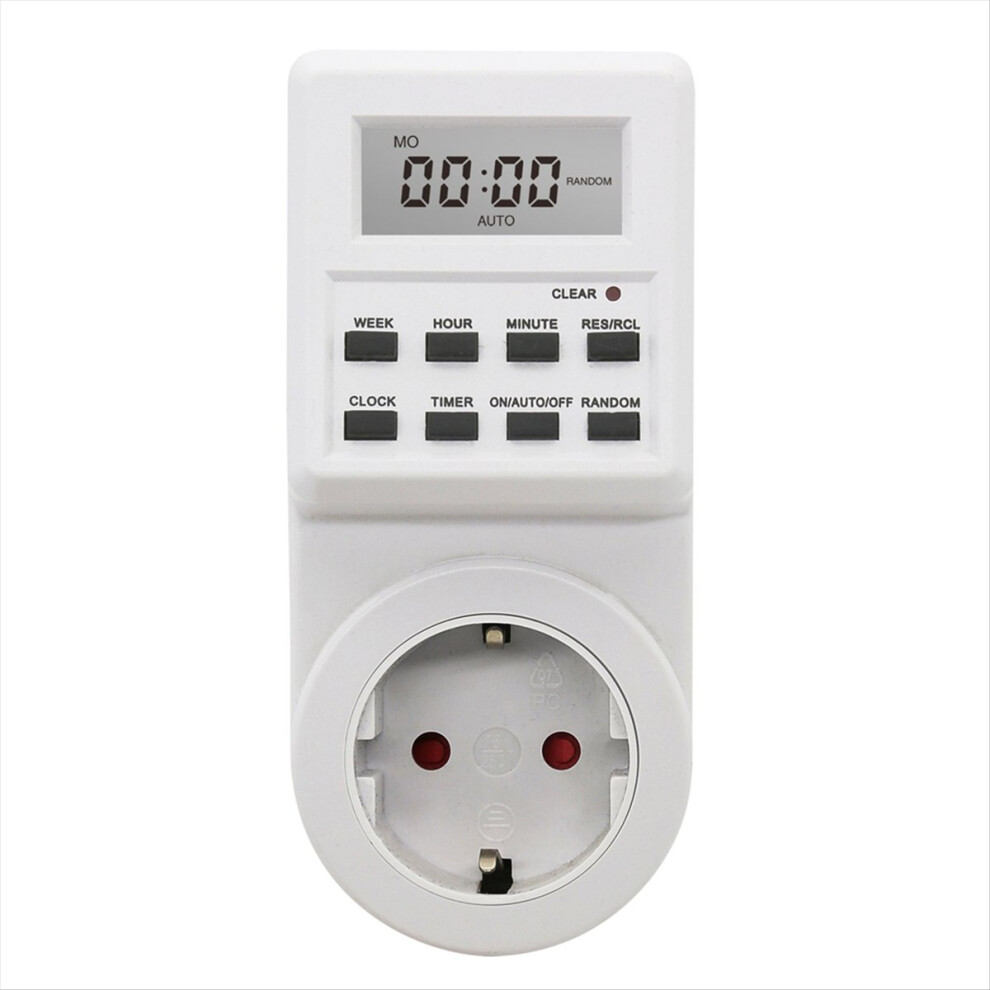 Digital Timer Socket Electronic Timing Switch 24H Socket Eu Plug 4714188494808