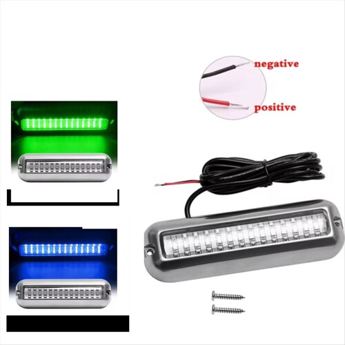 2 stk. 42LED yacht undervannslys rustfritt stål båtlampe