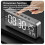 Dark Grey Smart Sound Alarm ClockWall Mounted Desk Clock 1