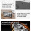 Dark Grey Smart Sound Alarm ClockWall Mounted Desk Clock 2