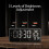 Dark Grey Smart Sound Alarm ClockWall Mounted Desk Clock 6