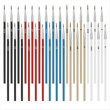 60 Pcs Tiny Paint Liner Brush, 5 Colors Detail Paint Brushes